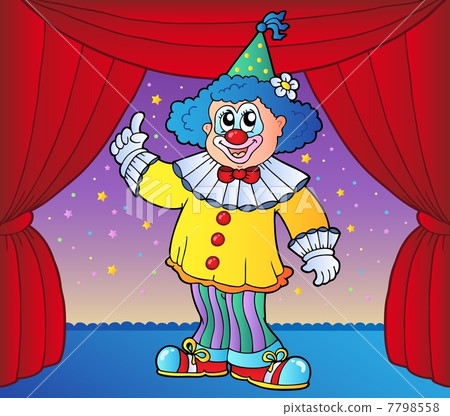 Clown on circus stage 2 Clown on circus stage 2 7798558