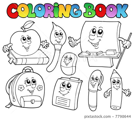 Coloring book school cartoons 5 Coloring book school cartoons 5 7798644