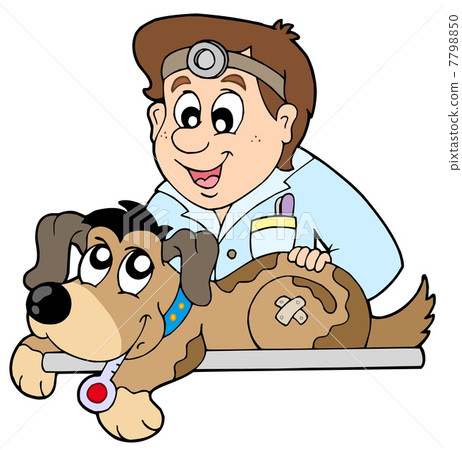 Dog at veterinarian 7798850