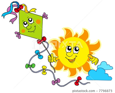 Autumn Sun with kite Autumn Sun with kite 7798873
