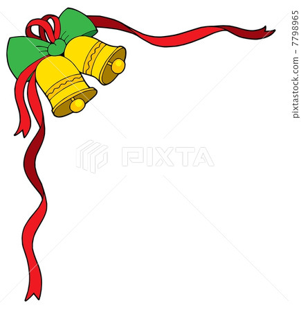 Christmas bells with ribbon vector illustration Christmas bells with ribbon vector illustration 7798965