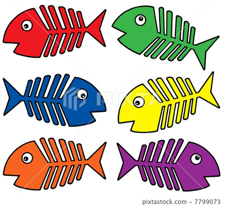 Various colors fishbones 7799073