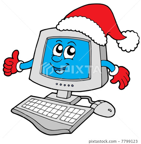 Christmas smiling computer Christmas smiling computer 7799123