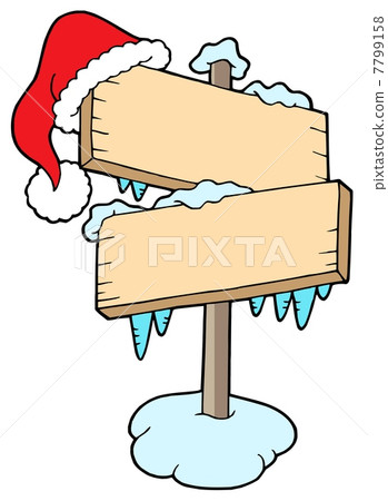 Frozen sign with cap - Stock Illustration [7799158] - PIXTA