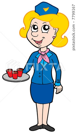 Cartoon stewardess Cartoon stewardess 7799167