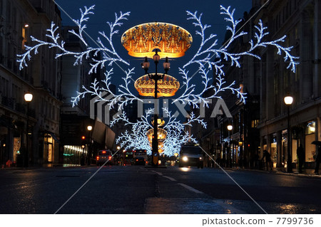 Christmas illumination in London 7799736