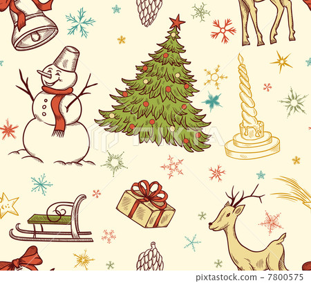Christmas seamless pattern Christmas seamless pattern 7800575