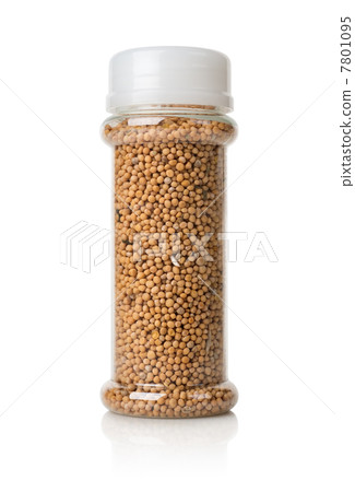 Mustard seeds in a glass jar Mustard seeds in a glass jar 7801095
