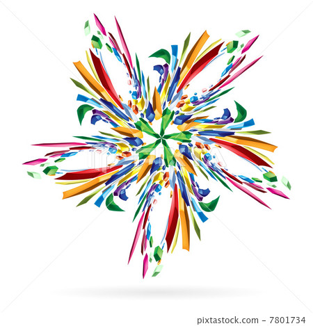 Abstract colourful star Abstract colourful star 7801734