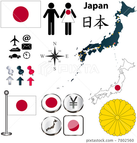 Japan map Japan map 7802560