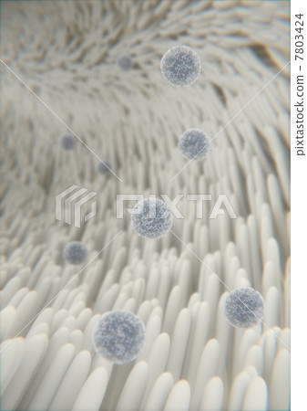 Corona virus airway infection image, vertical Corona virus airway infection image, vertical 7803424