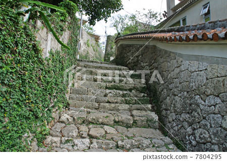 Shuri Okinawa, cobblestone stones in Kinjocho (stairs) Shuri Okinawa, cobblestone stones in Kinjocho (stairs) 7804295