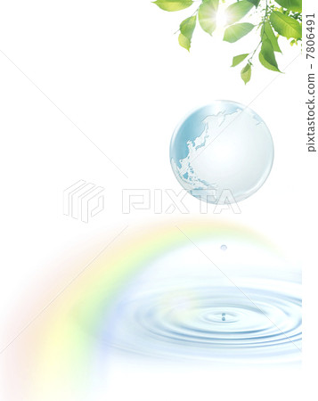 Earth Eco Image The Earth of water that takes a rainbow 7806491