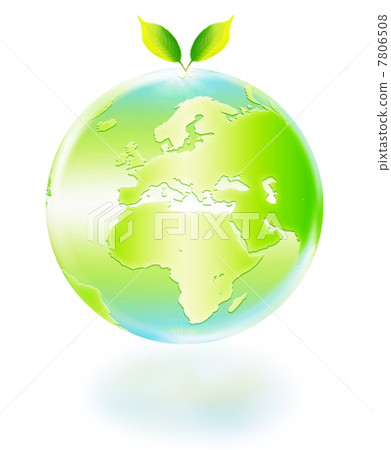 地球生態圖像雙葉和地球歐洲 地球生態圖像雙葉和地球歐洲 7806508