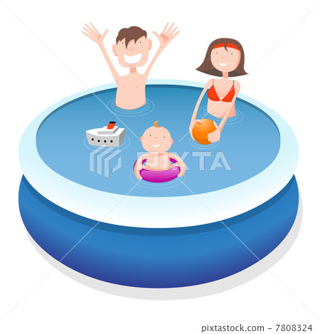 Family in pool Family in pool 7808324