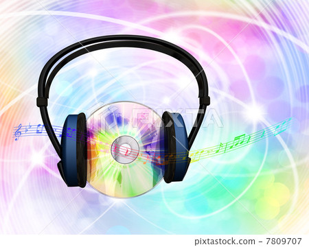 CD music can be heard from headphones 7809707