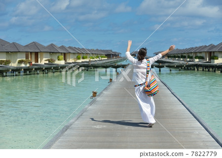happy woman enjoy summer time happy woman enjoy summer time 7822779