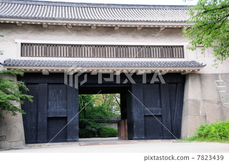Osaka Castle in summer 7823439