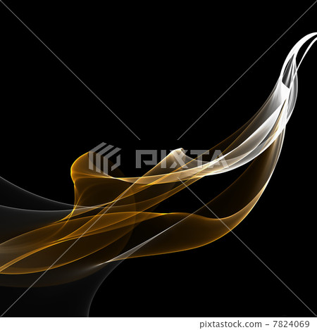abstract ribbon waves - Stock Illustration [7824069] - PIXTA