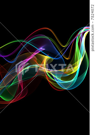 abstract ribbon waves - Stock Illustration [7824072] - PIXTA
