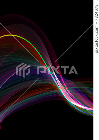 abstract ribbon waves - Stock Illustration [7824079] - PIXTA