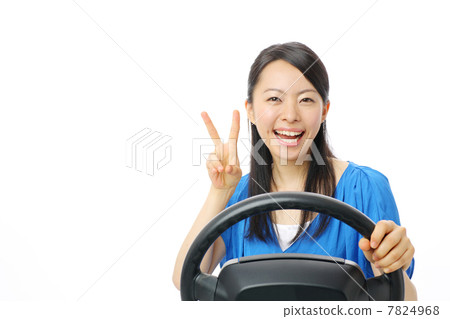 A girl holding a handle A girl holding a handle 7824968