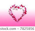 Heart of roses - St. Valentine's background 7825856