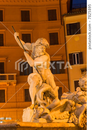 Neptune's fountain ~ Navona square ~ (Italy - Rome) 7825895