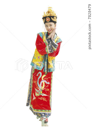 Portrait of young woman with costume 7828479