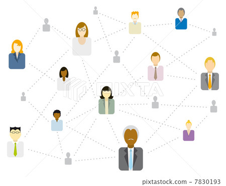 Social / Business network connecting (Diversity) Social / Business network connecting (Diversity) 7830193