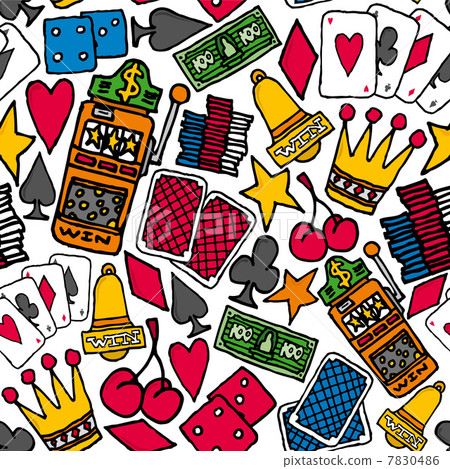 Gambling Seamless pattern / Casino background 7830486