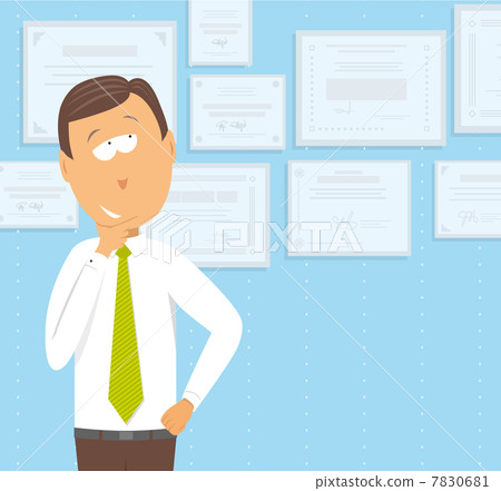 Businessman education / Business diploma 7830681