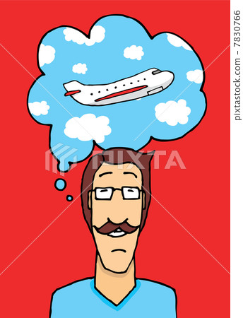 Ready to fly / Thinking on vacation 7830766