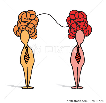 Business creative idea / Connection teamwork 7830778