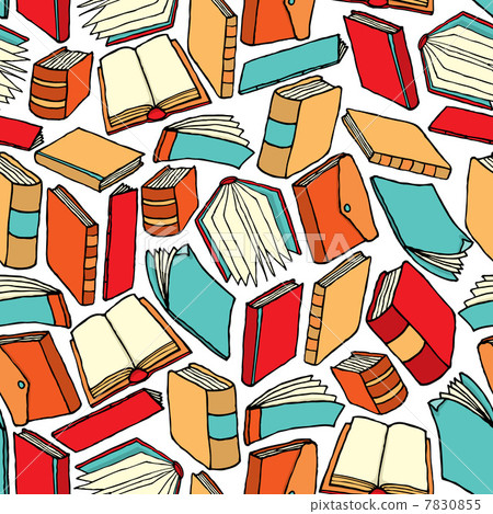 Seamless book pattern / Background wallpaper Seamless book pattern / Background wallpaper 7830855