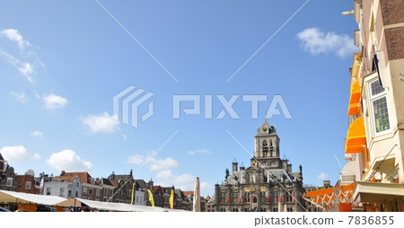 Market Square City Hall Delft 7836855