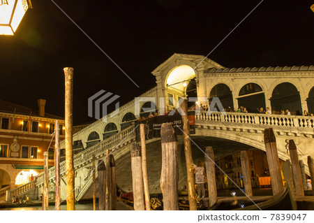 Rialto bridge night view (Italy - Venice) Rialto bridge night view (Italy - Venice) 7839047