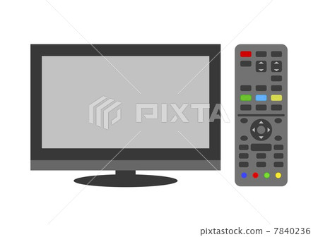 TV and remote control 7840236