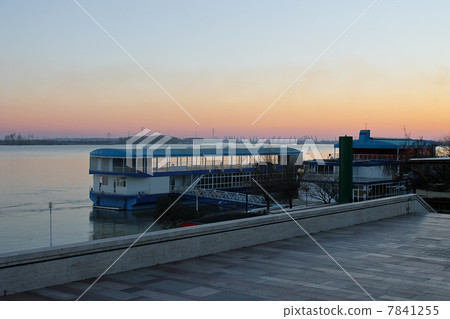 Sunset on the Danube in Galati. Romania Sunset on the Danube in Galati. Romania 7841255