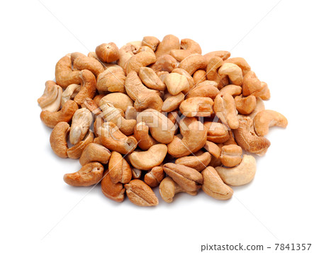 Cashew nuts isolated on white background Cashew nuts isolated on white background 7841357