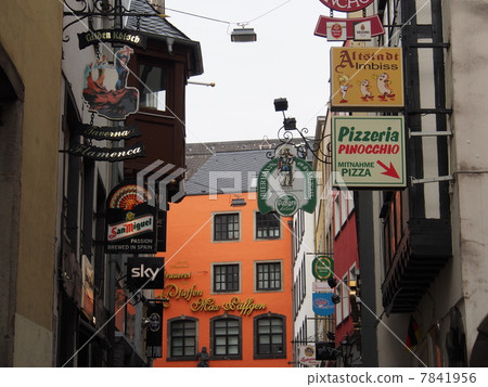 German street corner German street corner 7841956