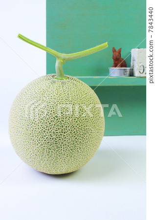 Mask melon of a refreshing image 7843440
