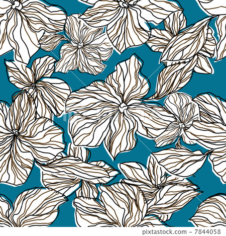 Abstract seamless background with flowers Abstract seamless background with flowers 7844058