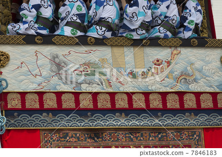 Gion festival Yamaboko cruising descent bottom 7846183