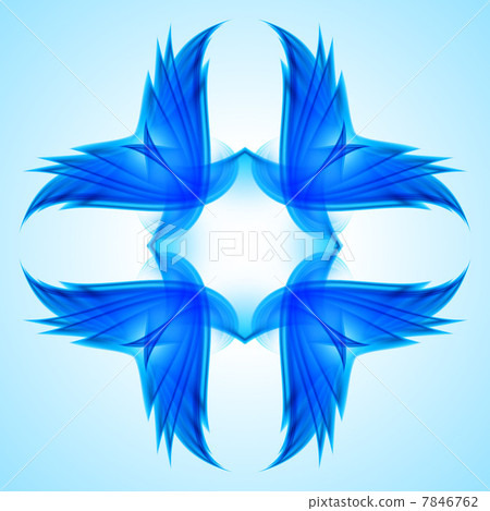 Abstraction blue symbol 7846762