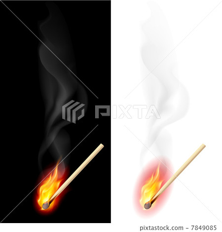 Realistic burning match Realistic burning match 7849085