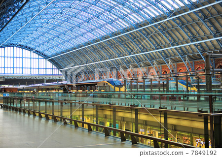 Eurostar departing and arriving station in London St Pancras station Eurostar departing and arriving station in London St Pancras station 7849192