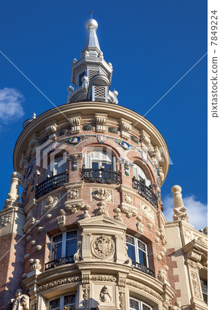 Madrid, Spain / beautiful historical building, Old architecture Madrid, Spain / beautiful historical building, Old architecture 7849224