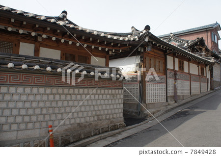 韓國首爾北村花屋村 韓國首爾北村花屋村 7849428