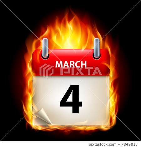 Burning calendar 7849815